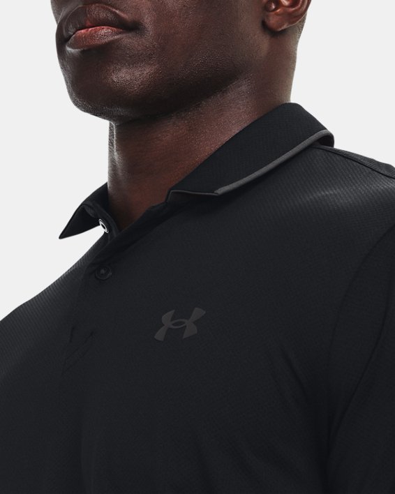 เสื้อโปโล UA Iso-Chill สำหรับผู้ชาย in Black image number 3